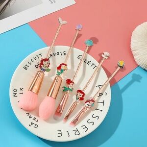 Little Mermaid make up brushes set (5pcs)
